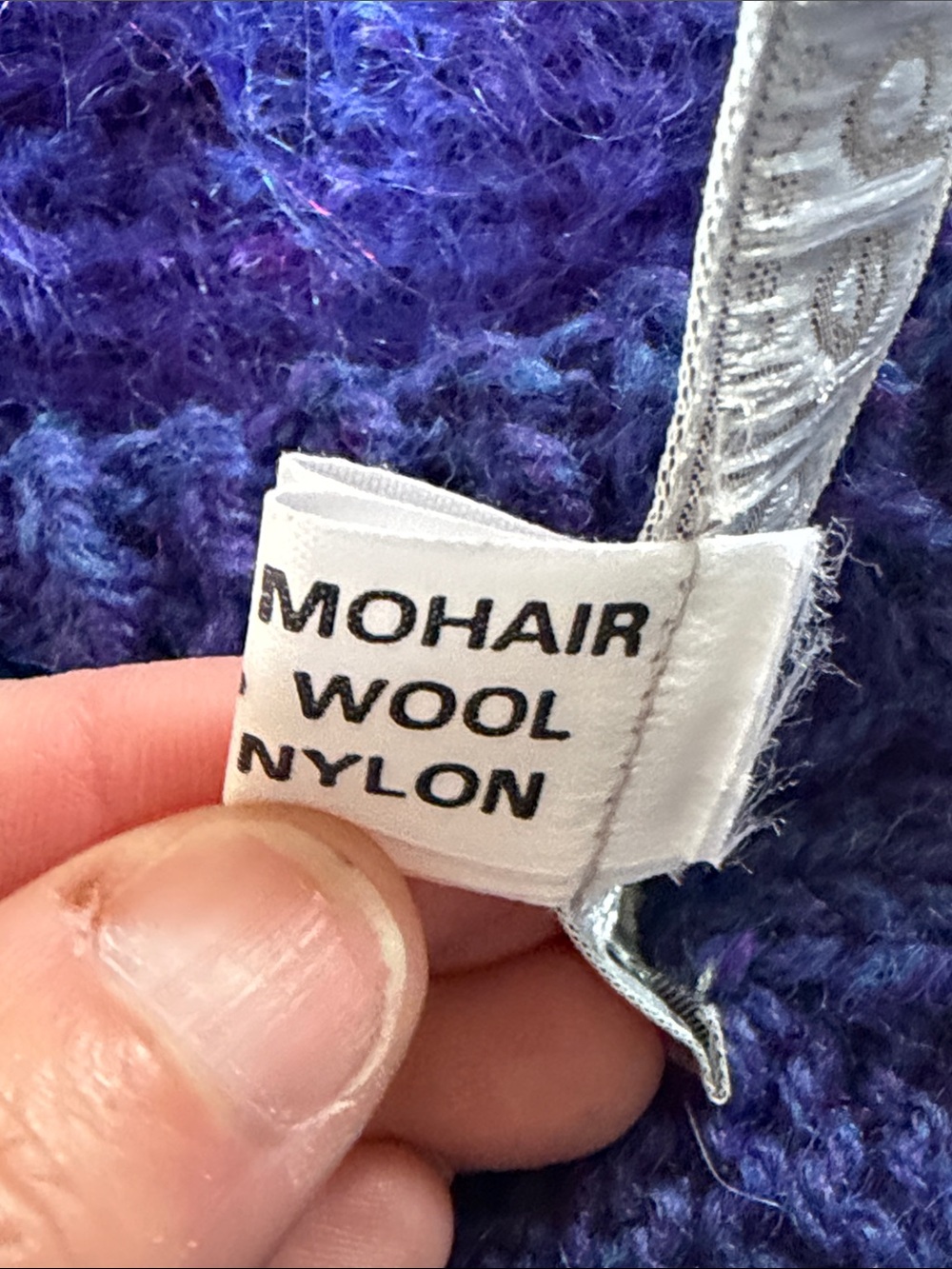VTG Rosemarie B Hand Knit Irish Landscape Mohair Wool Cardigan Size XL - Picture 10 of 13